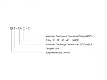 RY3 Series Surge Protection Device (SPD)