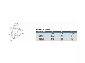 Stainless Steel Round Flange