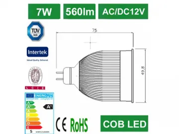 B7 7W COB MR16 LED Spotlight