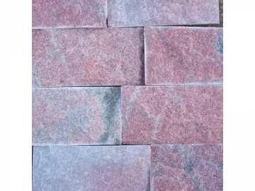 Red Quartz Wall Facade 