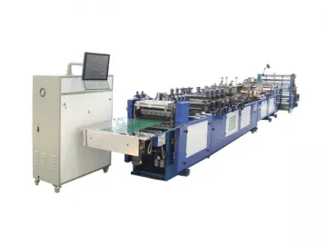 GSD600-Z Automatic Center Seal Bag, Four Side Seal Plastic Food Bag Machine