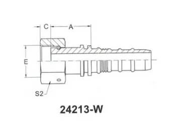 24213-(W) SAE Straight Female ORFS Fittings