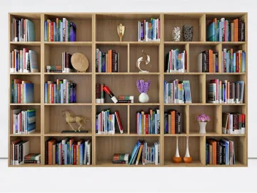 Wooden Bookshelf