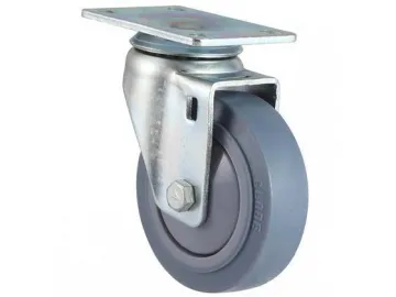 80~120kg High Strength Rubber Wheel Swivel Caster