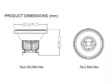 10W AR111 LED Spotlight