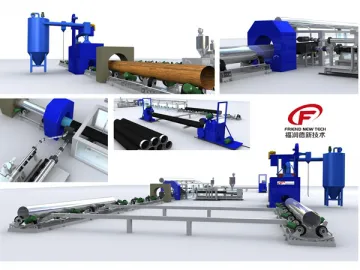 3PE Anticorrosion Steel Pipe Production Line