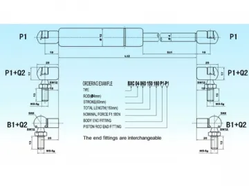 BXC 4/12 Swift and Sure Gas Spring