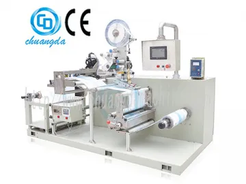 CD-100-2 Automatic Film Punching and Labelling Machine for Wet Wipe Packaging