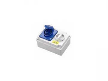 Socket with interlock switch LDSW-323