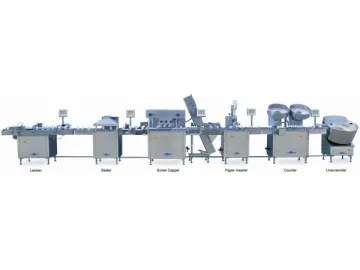 Template Type Tablet and Capsule Counting and Bottling Assembling Line