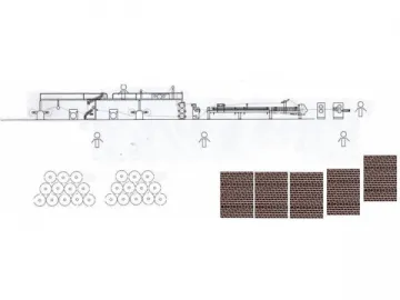 3 Ply Corrugated Cardboard Production Line