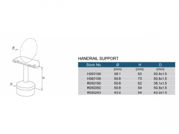 Stainless Steel Handrail Support