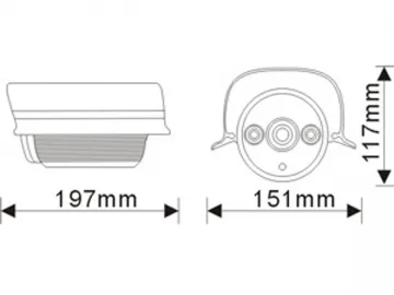 High Definition LED Array CCTV Camera