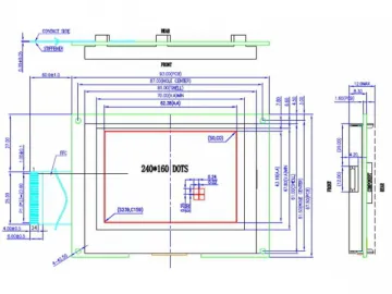 240x160 Dots COG Graphic LCD Module