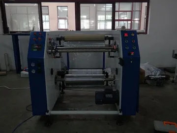 Semi-automatic Coreless Film Rewinder