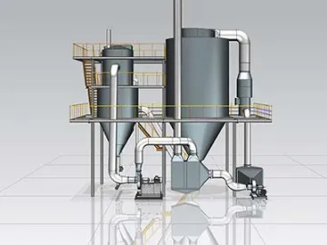 Fluid Bed Processor with Top spraying system for Agglomeration and Granulation