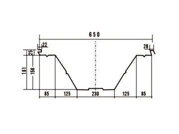 (2) HD240 Curved Roofing Sheet Roll Forming Machine