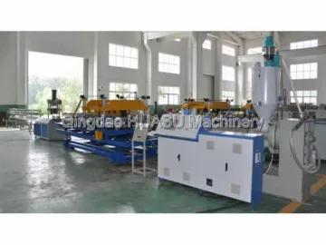 HDPE/PP Single Wall Corrugated Cable Protective Pipe Extrusion Line