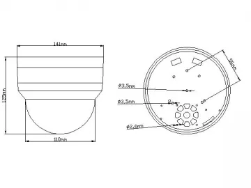 84H-10 Mini PTZ Dome Camera