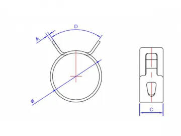 Spring Steel Hose Clamp