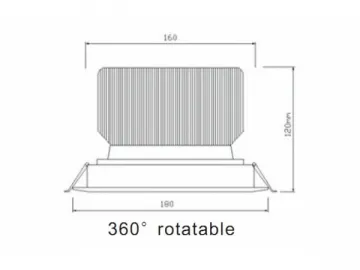 DL40180 COB LED Downlight