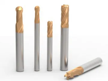 Solid Carbide End Mills for Hardened Steel Machining, H Series