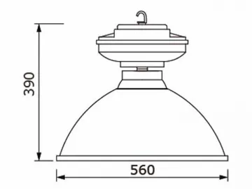 HLG422 250W Induction High Bay Industrial Lighting