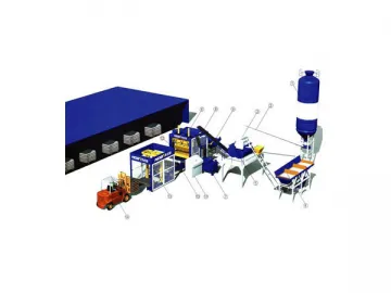 Simple Concrete Block Production Line