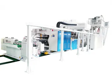 1200-1800MM PVC Cling Film Line (2 Shafts Winder)