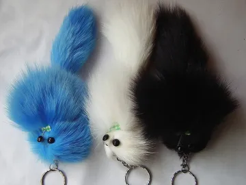 Fox Fur Keyring