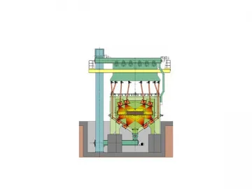 Overhead Rail Shot Blast Machine