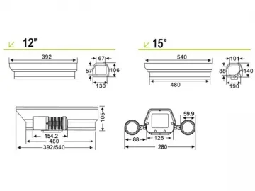 IRH165F-IP IP Camera Constant Temperature IR Illuminator Housing