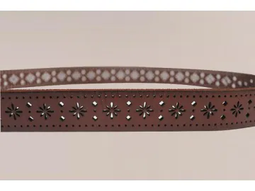 Leather Cut Out Belt