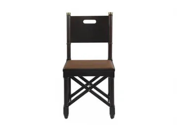 Dining Room Wood Frame Leather Chair