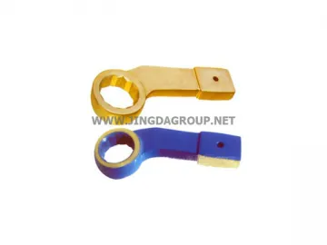 Non-sparking Bent Striking Box End Wrench