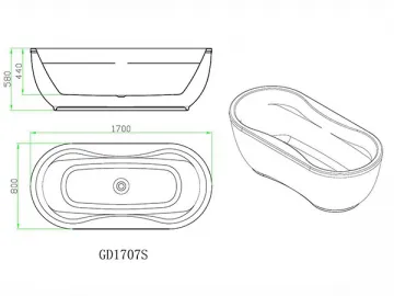 GD1707 Bathtub