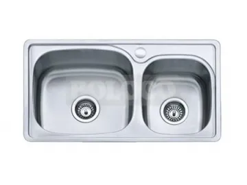 BL-805 Stainless Steel Double Bowl Kitchen Sink