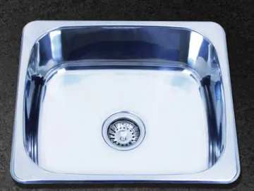 Flat Rim Single Bowl Sink