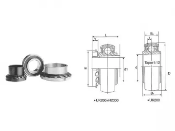 Insert Bearings with Adapter Sleeve Locking