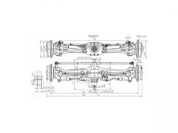 120 Horsepower Four-wheel Drive Tractor Axles