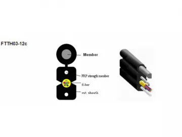 FTTH03-12C Fiber Optic Cable