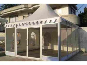 Glass Door Canopy Tent