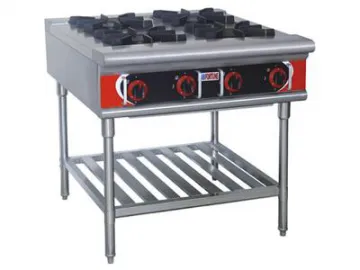 FGR-4W/6W/8W Series Gas Stove with Bottom Shelf