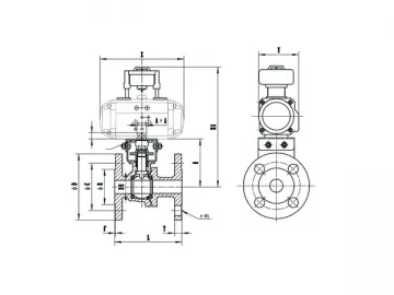 ANSI Flanged Ball Valve 150,300 Class