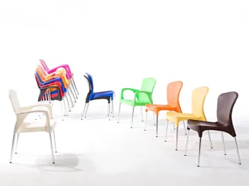 Aluminum Frame Plastic Chair