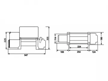 12000lb Winch with Air Compressor (SQ12000)