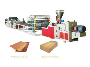 PVC Wood Plastic Sheet Extrusion Line