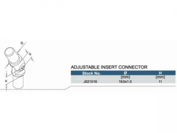 Stainless Steel Adjustable Insert Connector