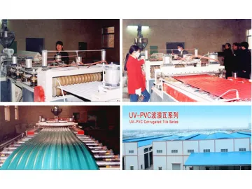 PVC Wavy Board & Trapezoidal Board Production Line