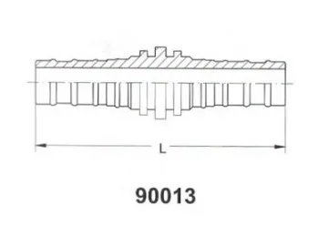 90013 Double End Hose Connector